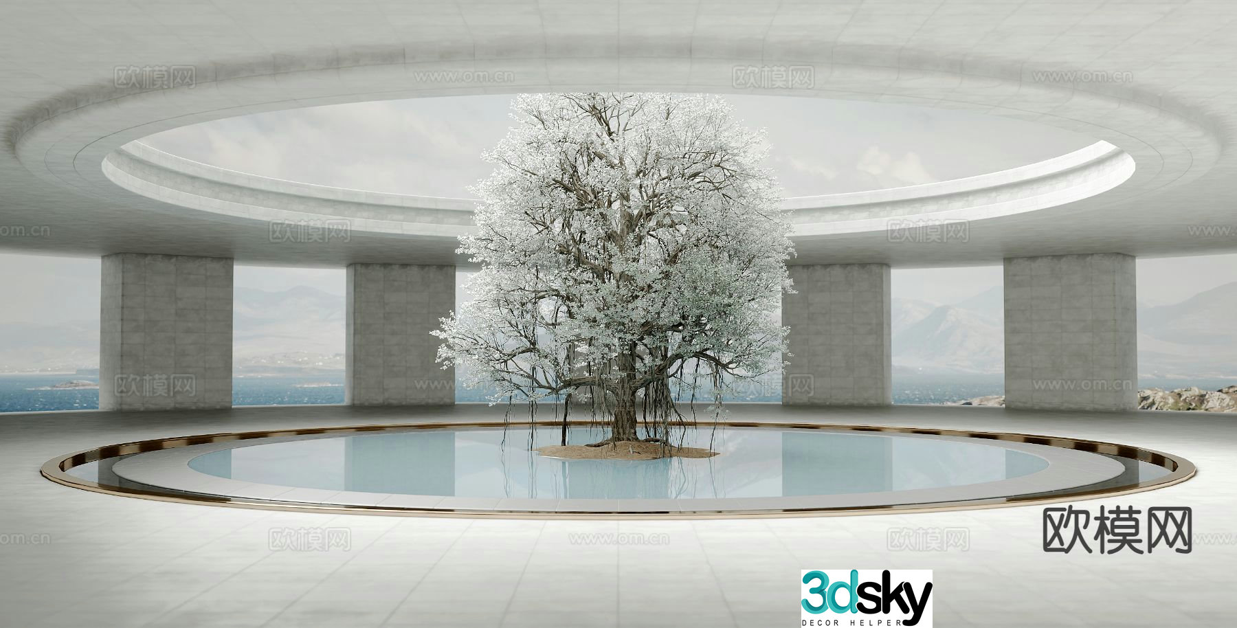 Wabi Sabi exhibition hall 3D model
