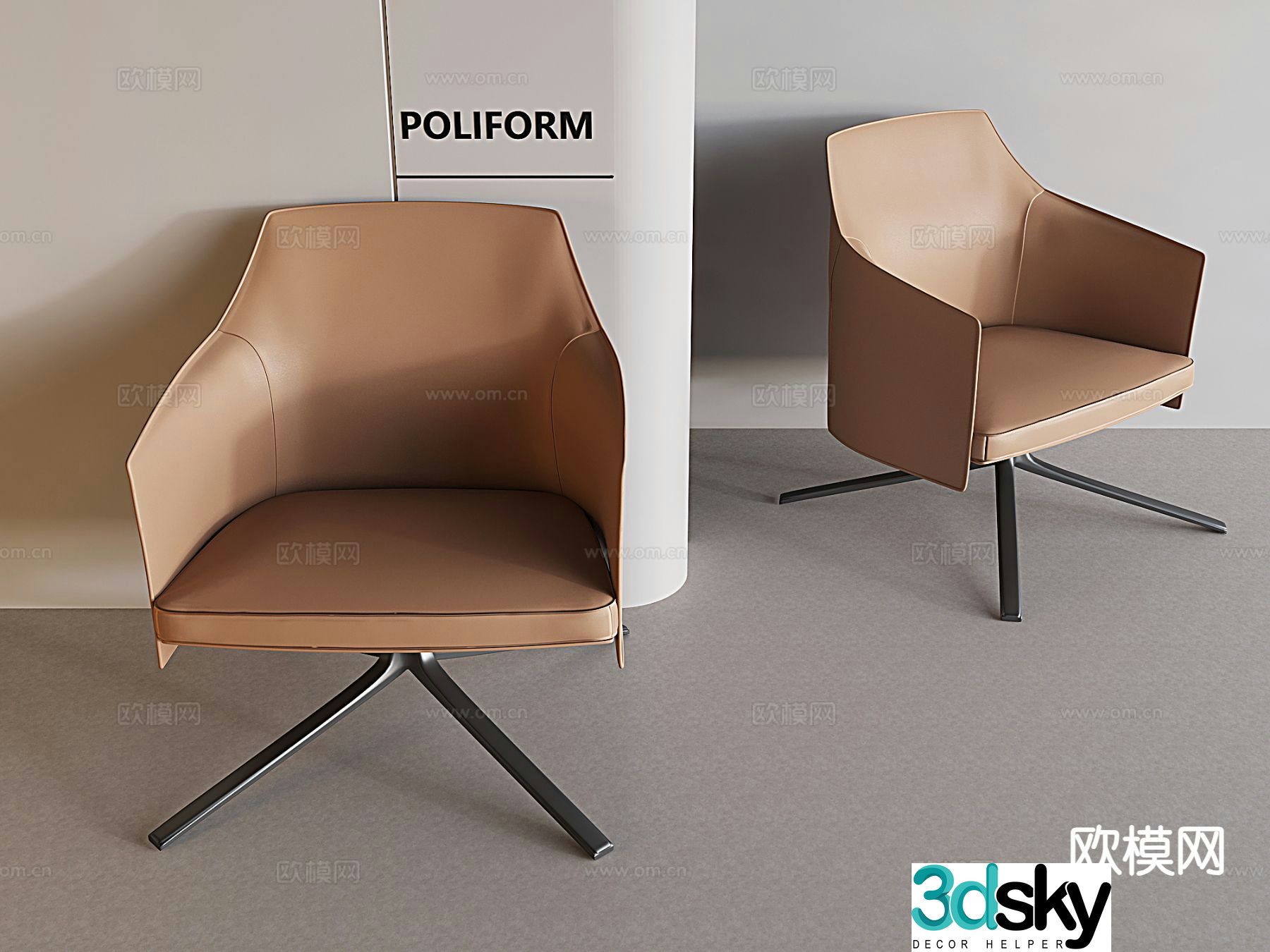 chair leisure chair sofa chair 3d model