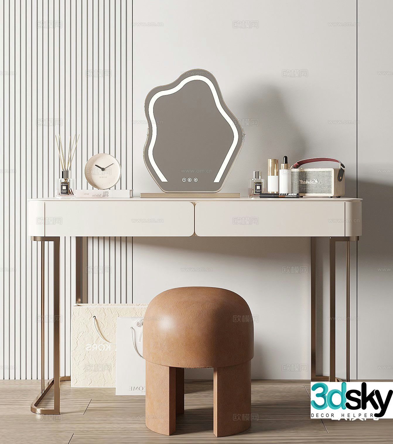 Modern dressing table dressing table 3d model