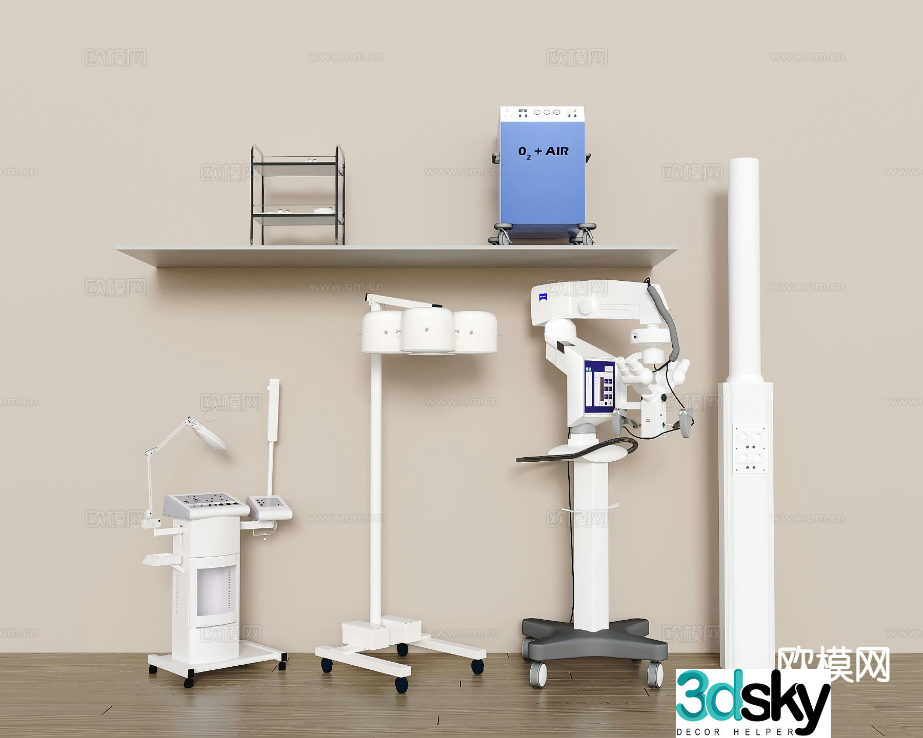 Modern medical equipment 3d model