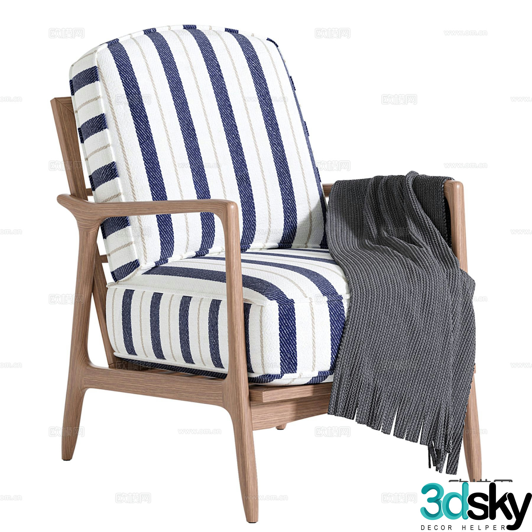 Eleonora outdoor chair armchair 3d model