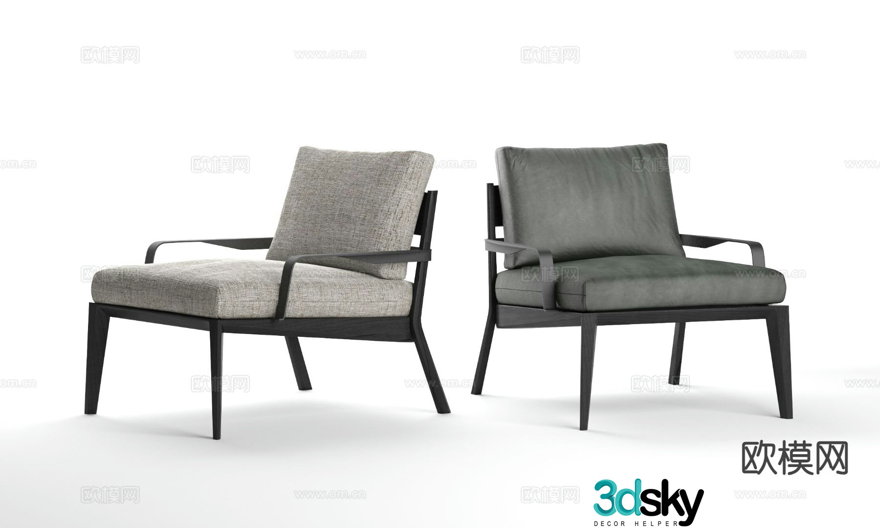 Modern seat lounge chair 3d model