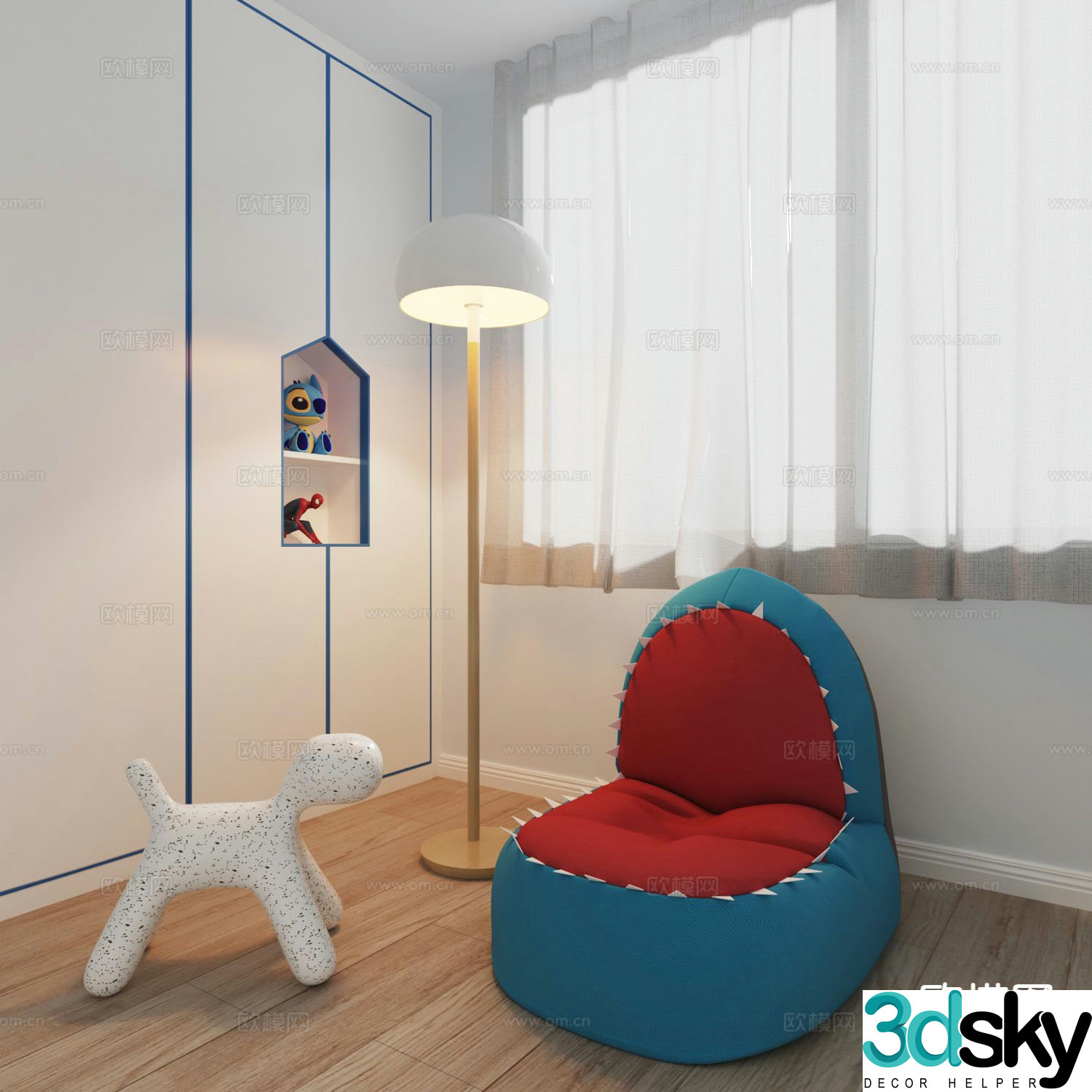 Children’s sofa beanbag sofa 3d model