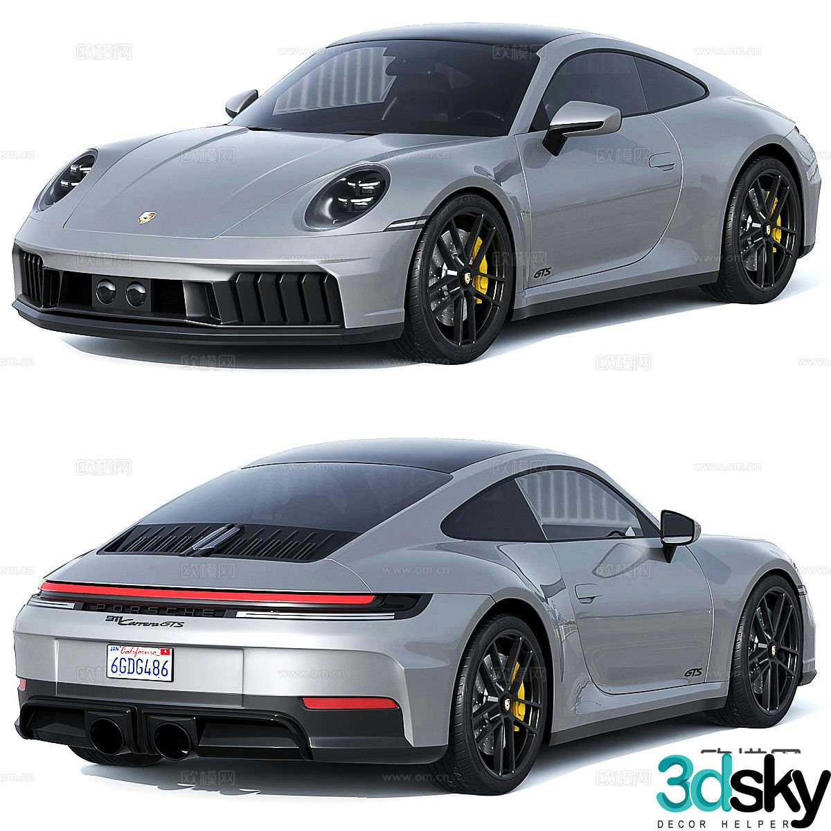 Porsche Porsche 911 supercar 2025 3D model