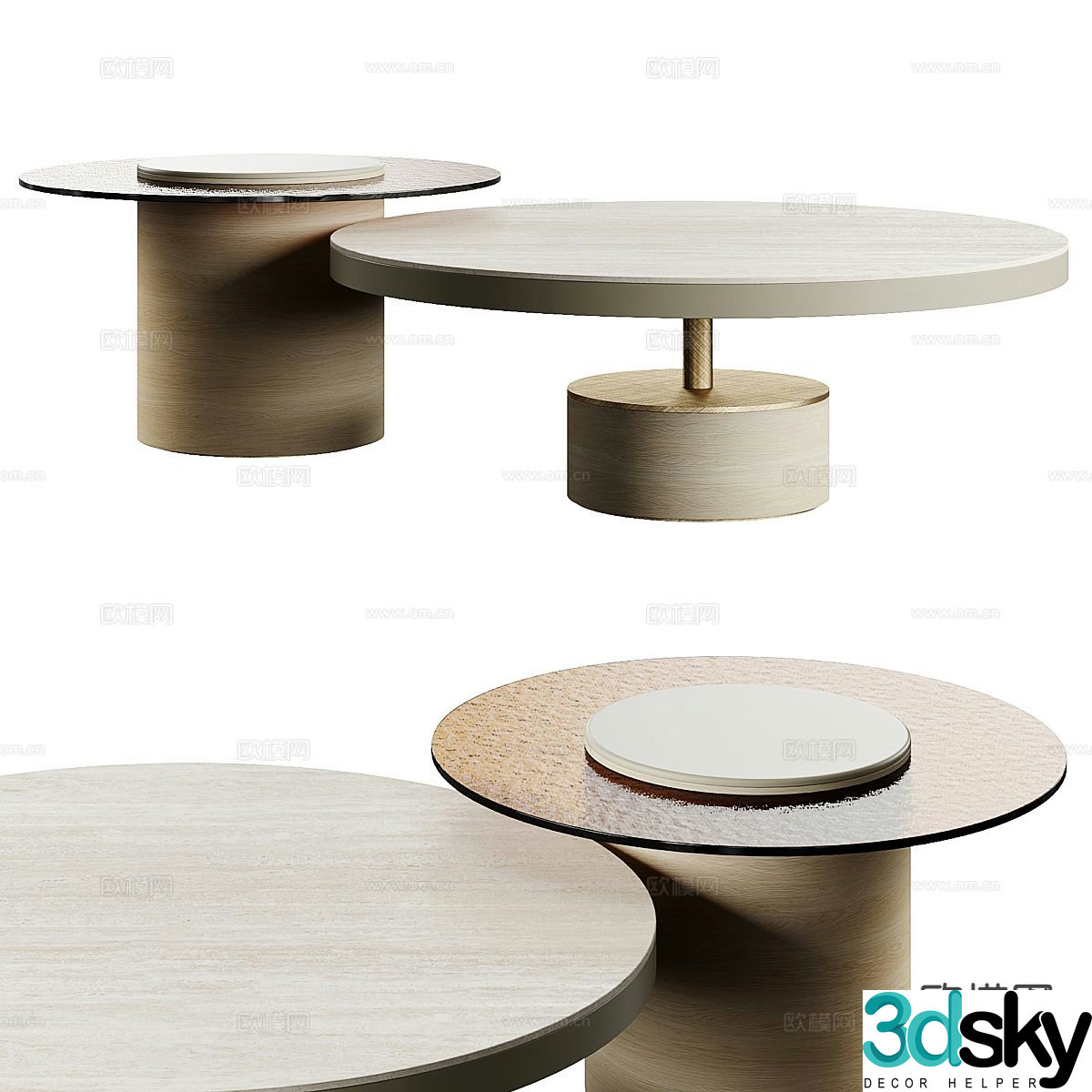 TAGE modern mother-in-law coffee table 3d model