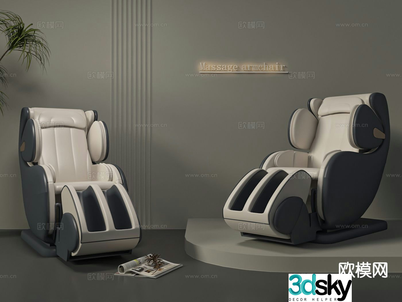Massage chair massage sofa 3d model