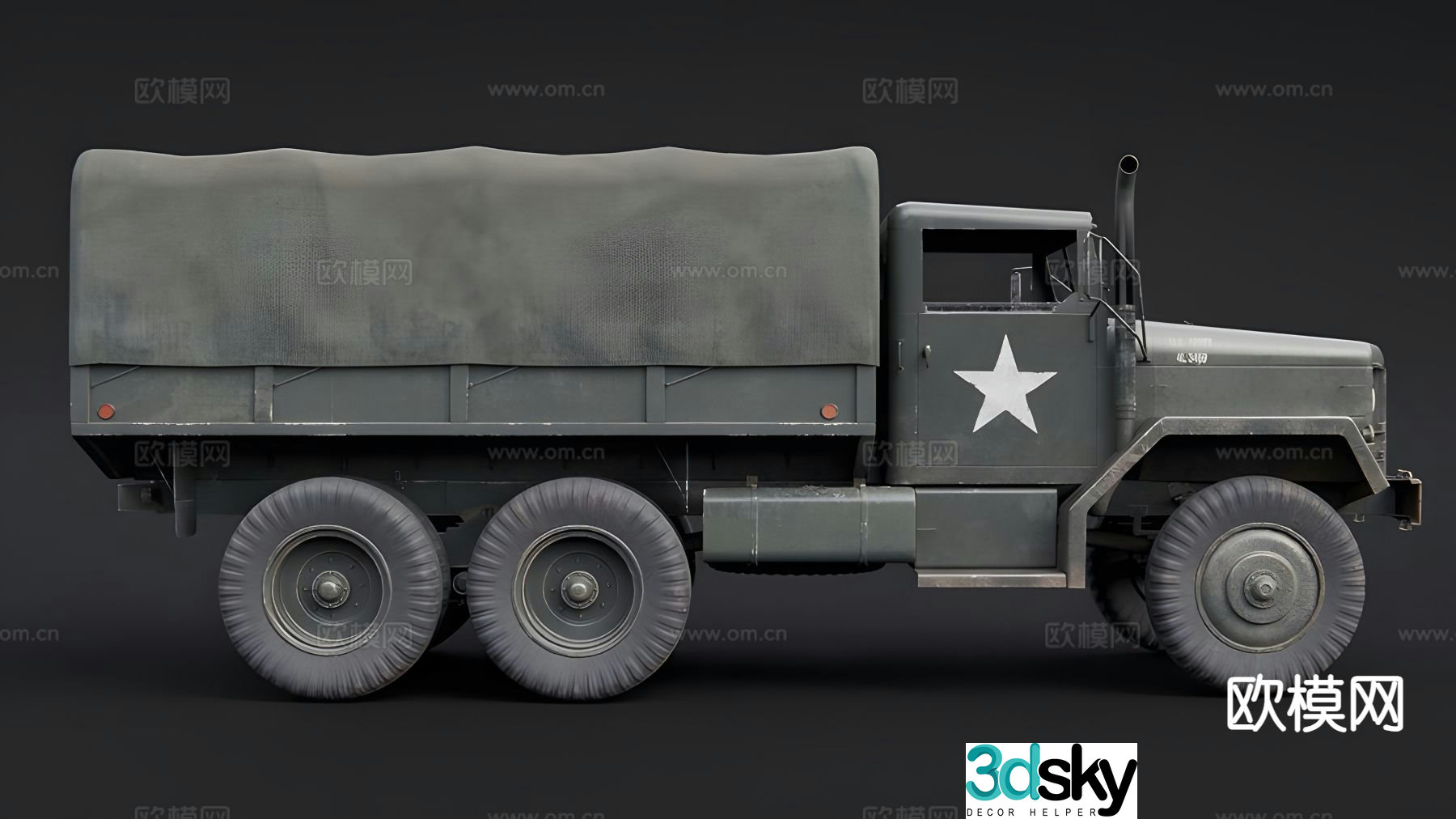 M35 truck van 3d model