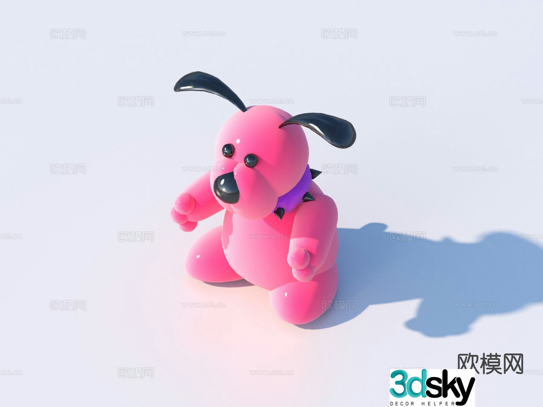 Modern cartoon toys animal doll 3d model