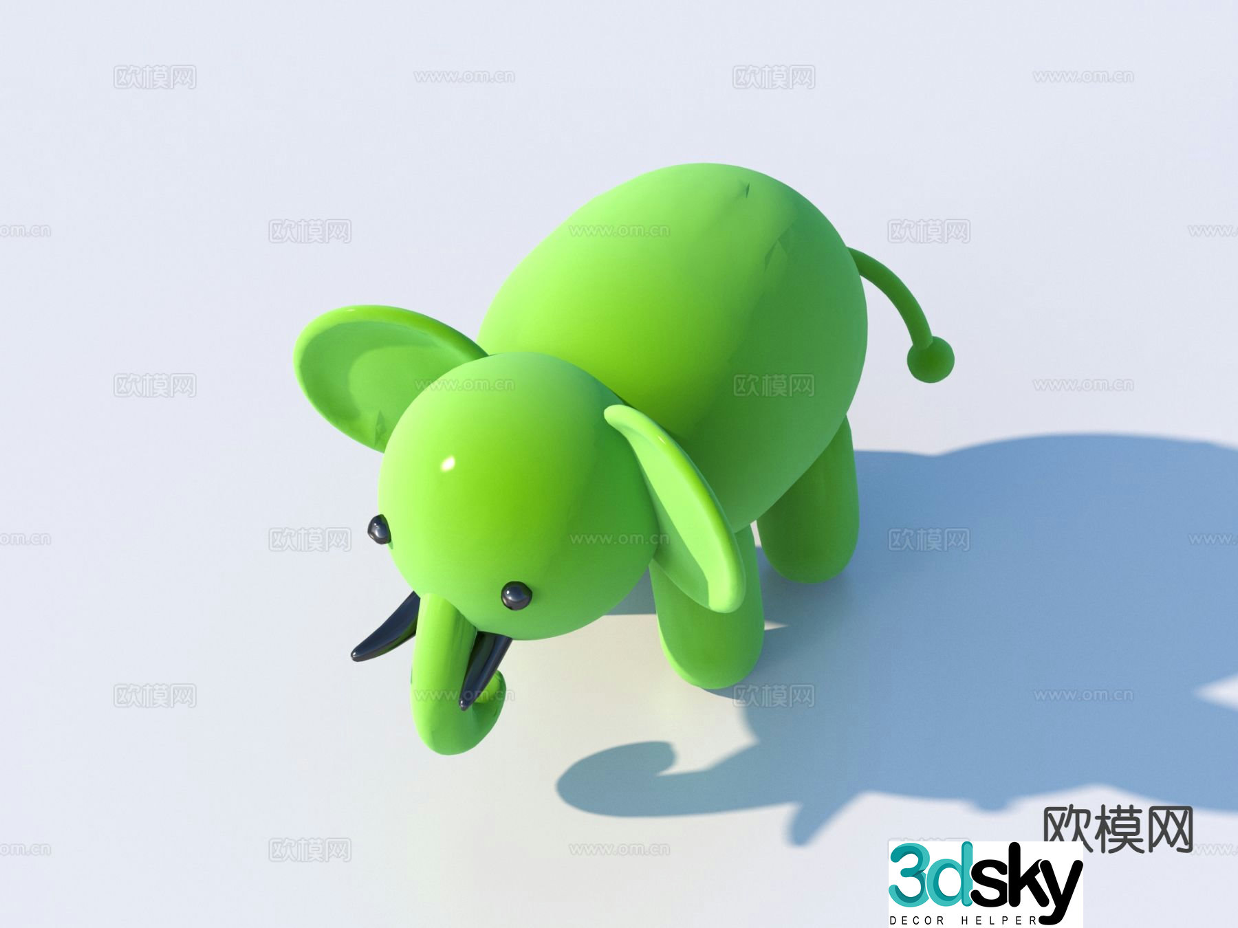 Modern cartoon toys animal doll 3d model