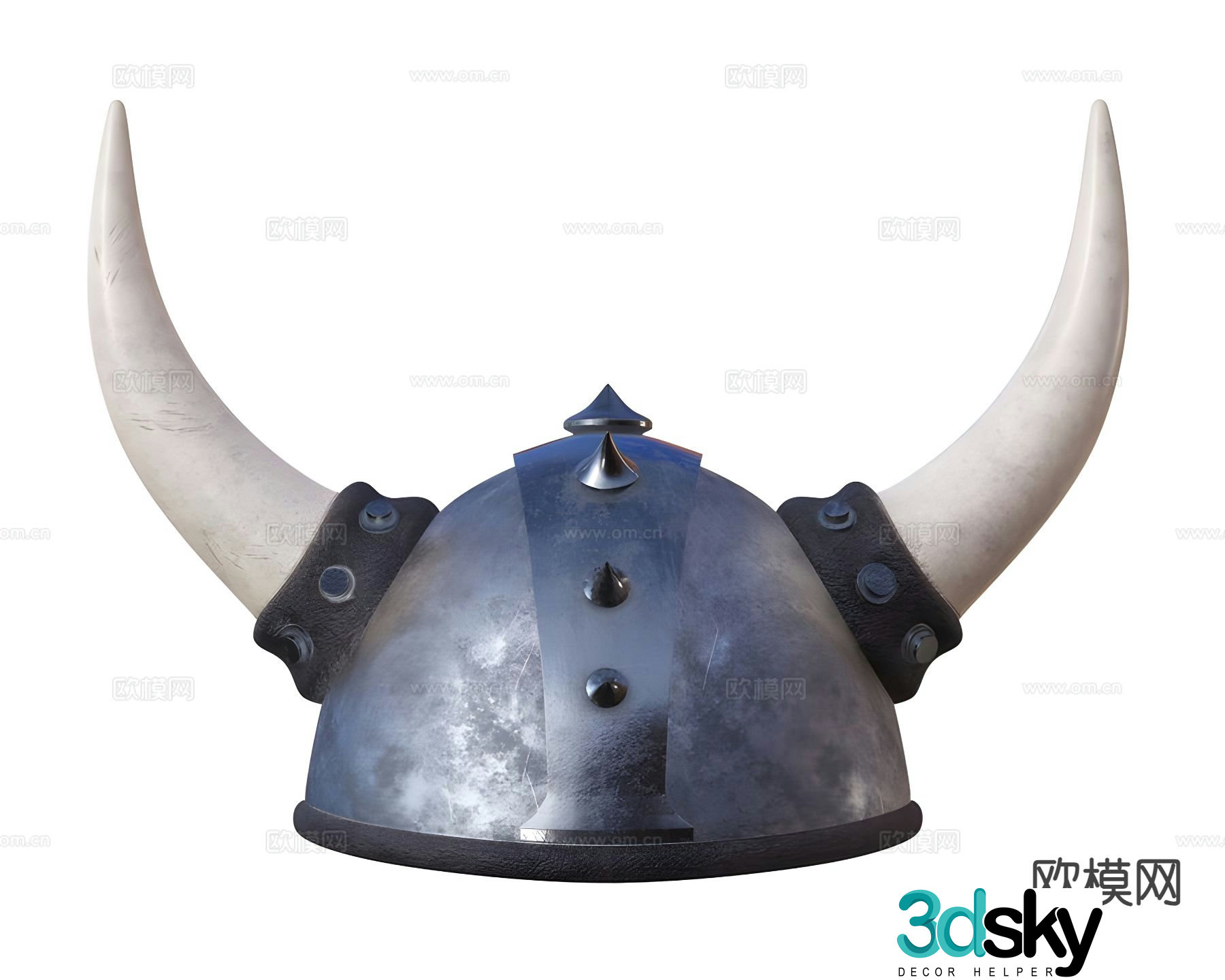 Modern viking helmet 3d model