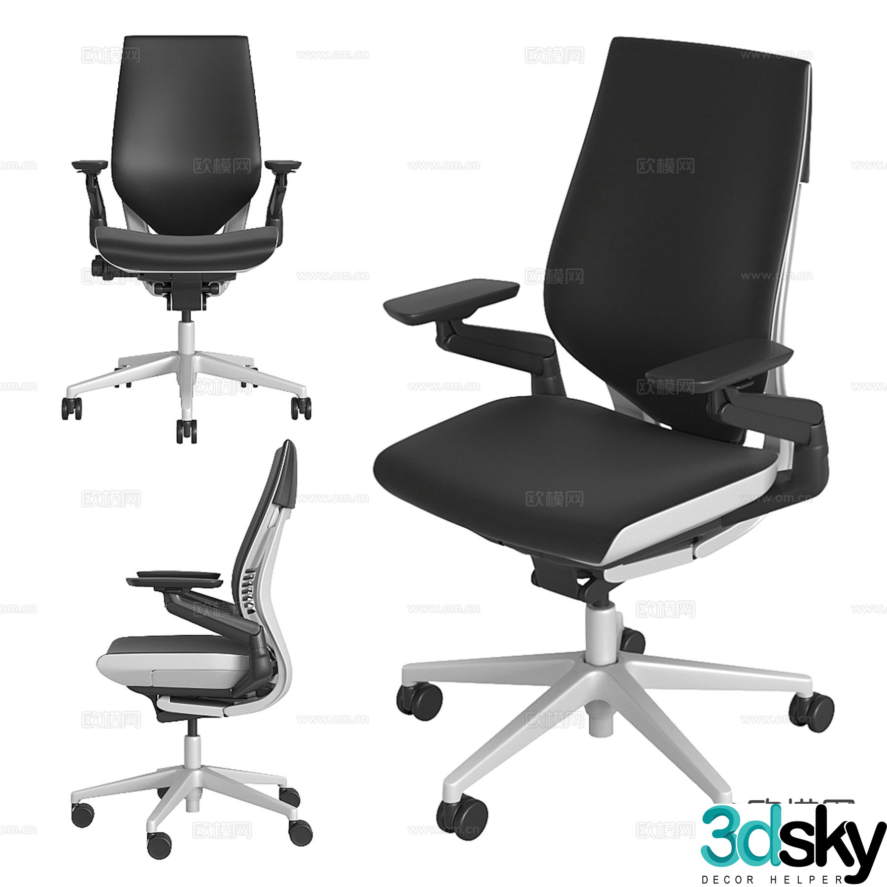 Modern office chair 3d model