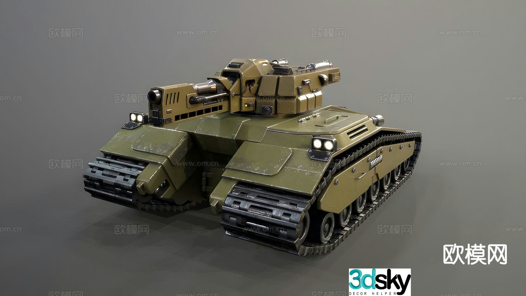 Sci-fi tank 3d model