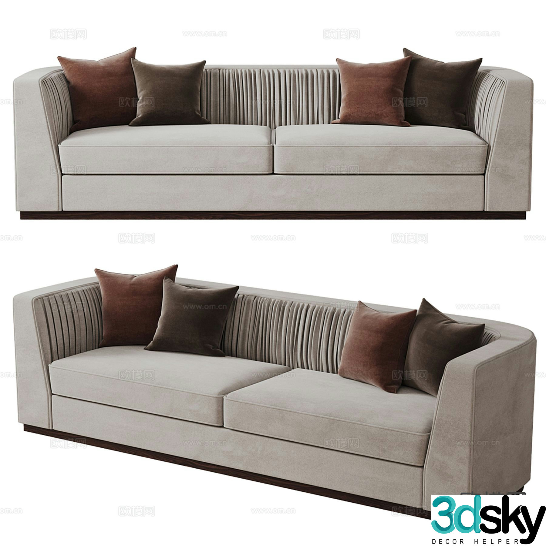 Miuzza loveseat 3d model