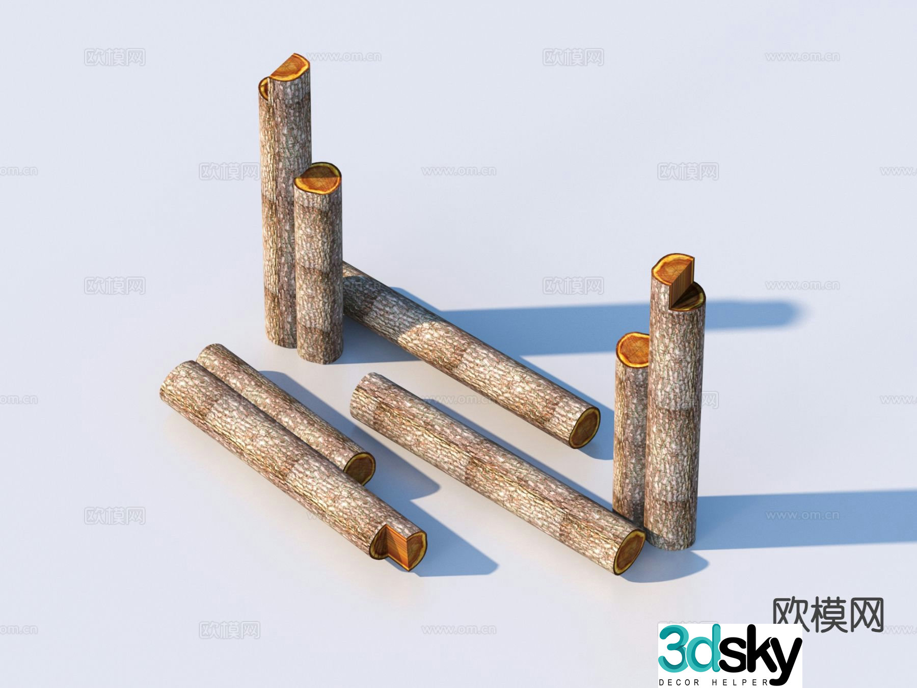 wood wood timber 3d model