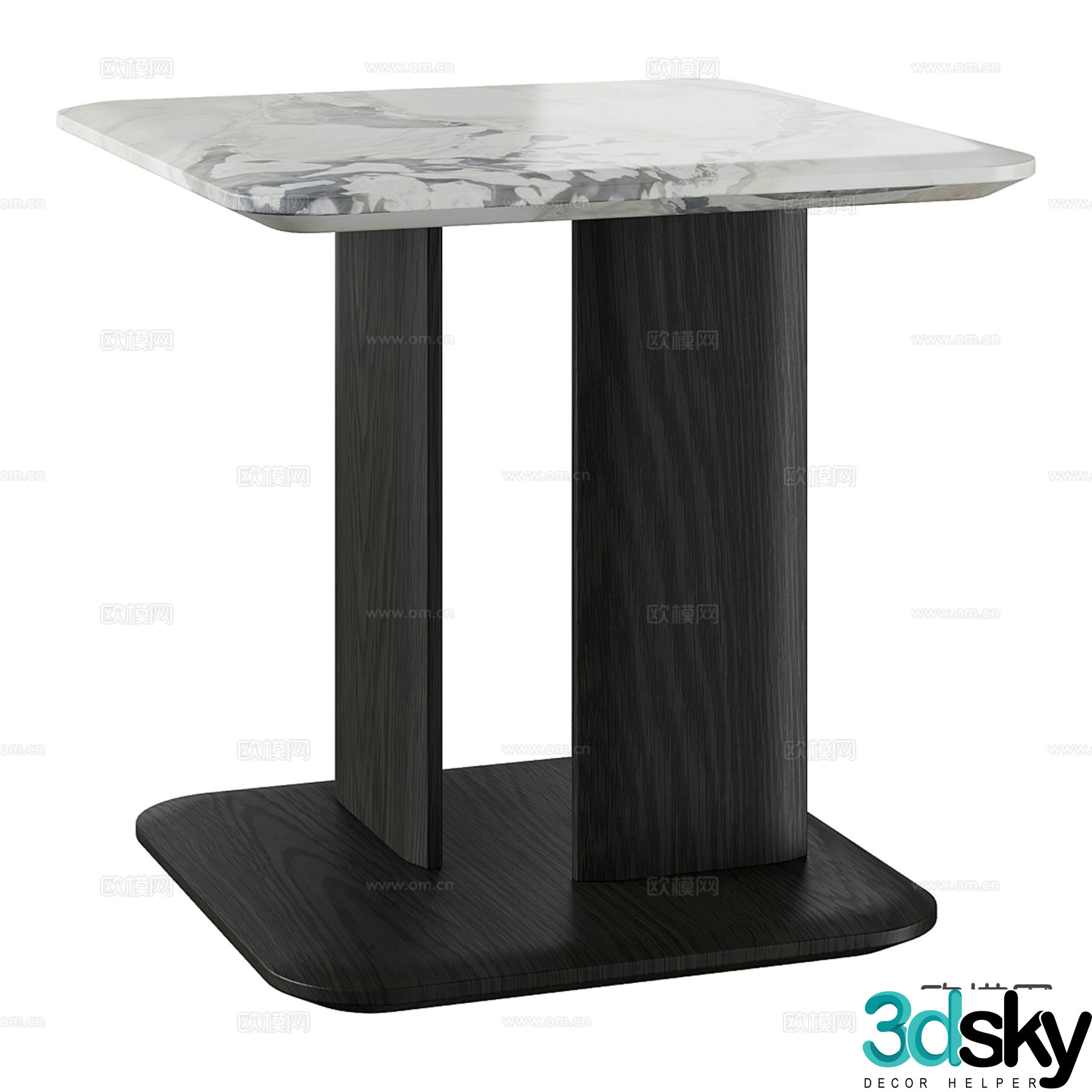 Poliform side table corner table table table 3d model