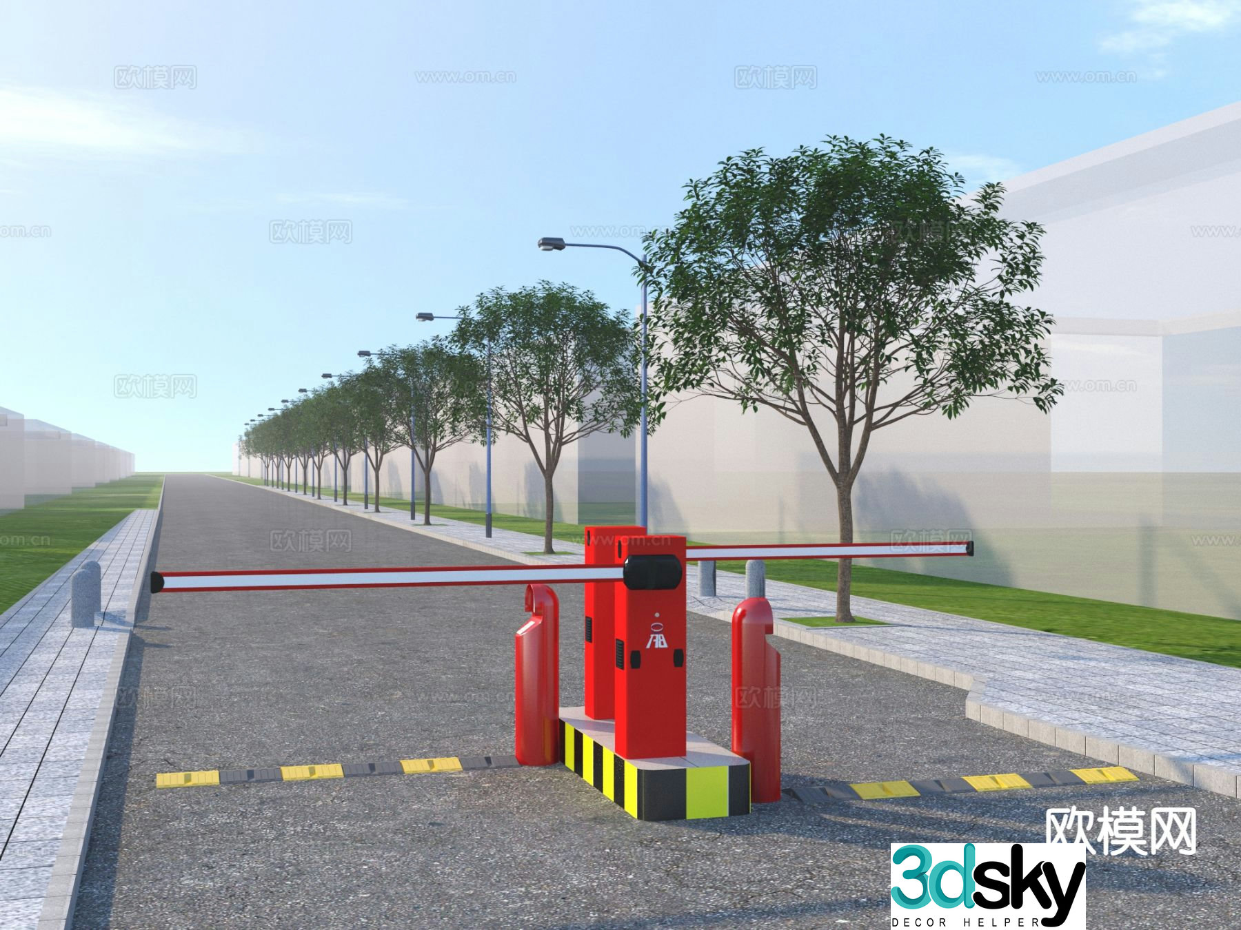 Modern stopper 3d model