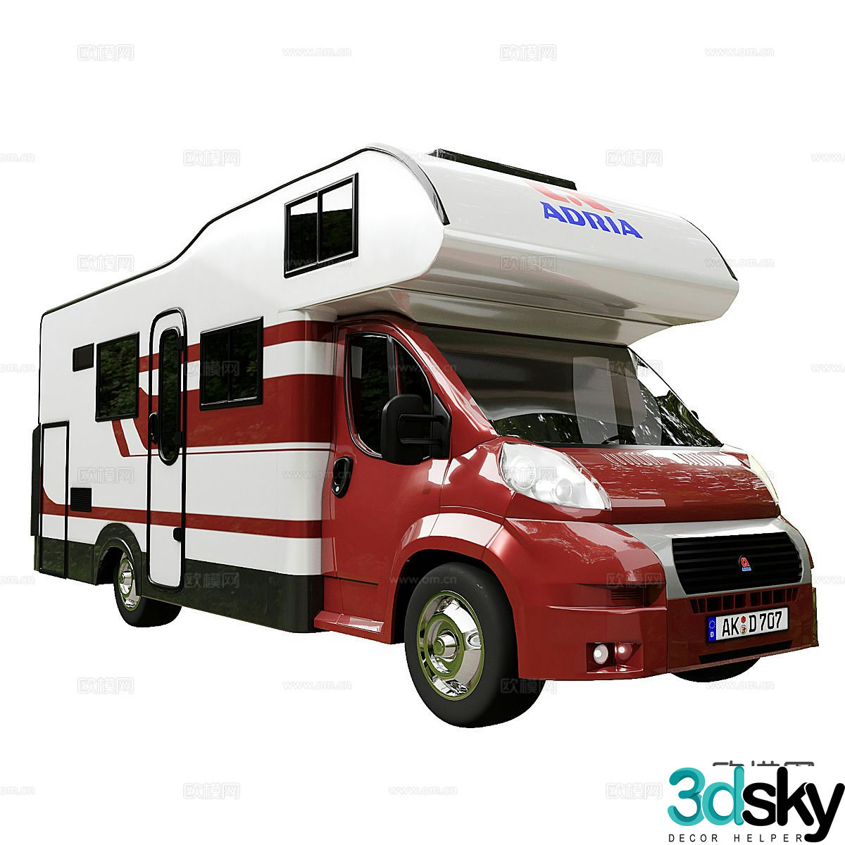 modern car touring car 3d model