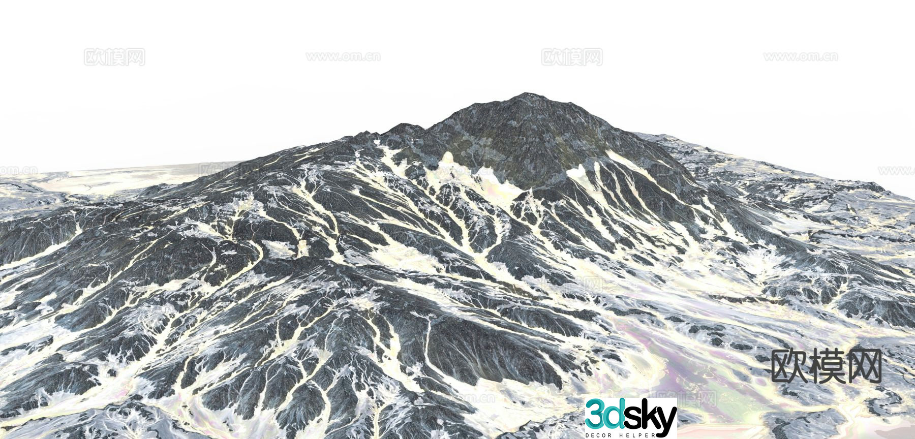 Outdoor landscape mountain landscape 3d model