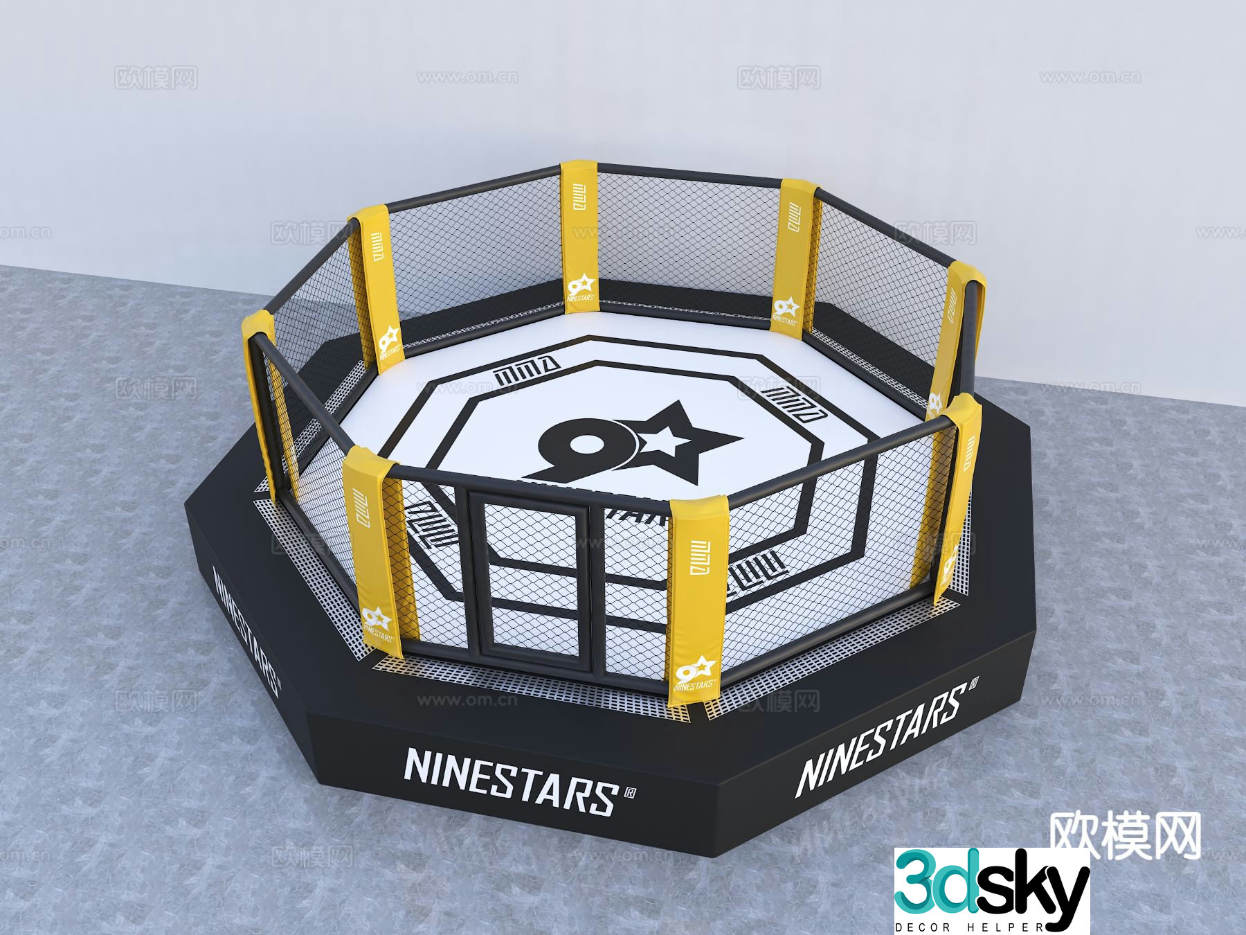 ring boxing ring 3d model