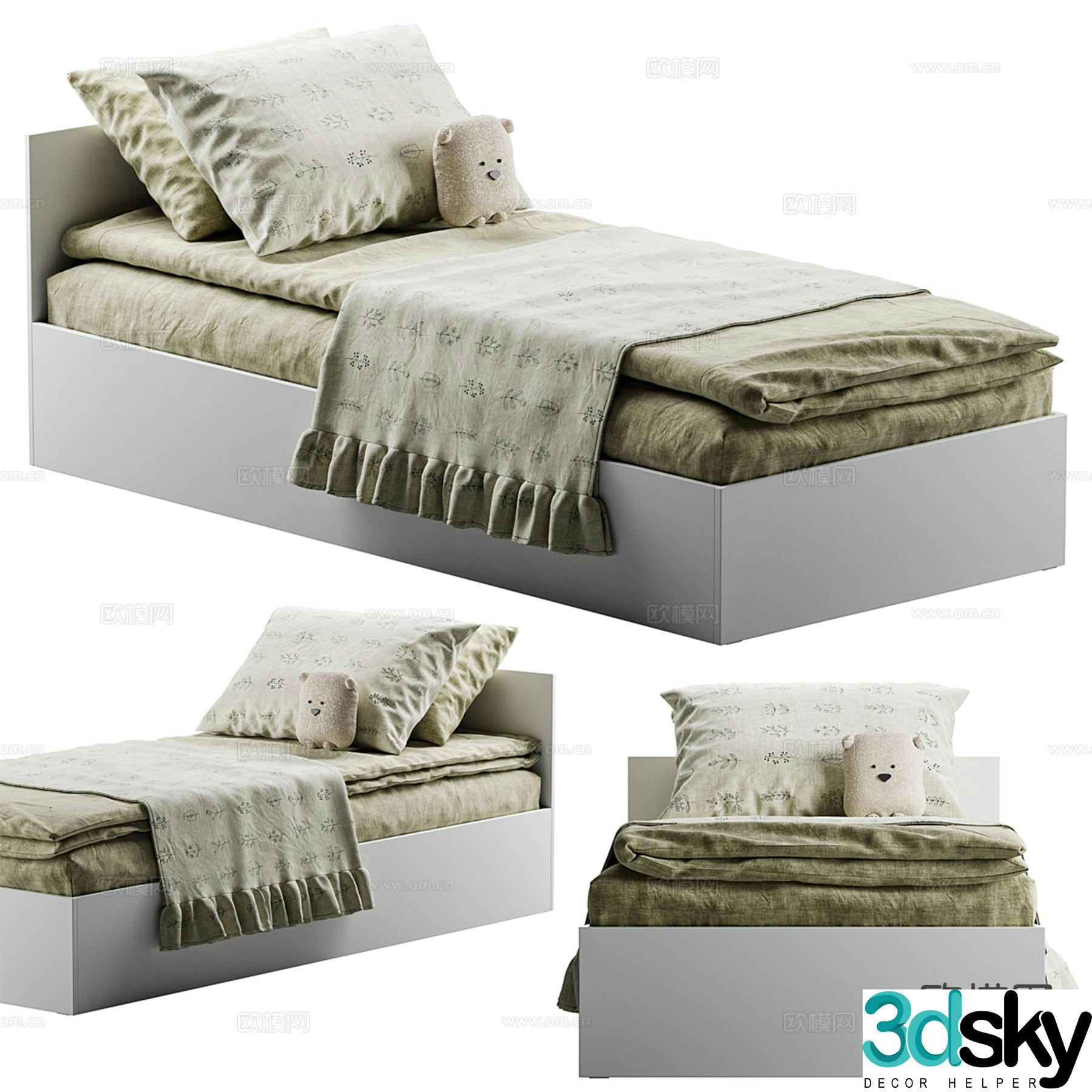 Divan.ru modern children’s bed 3d model