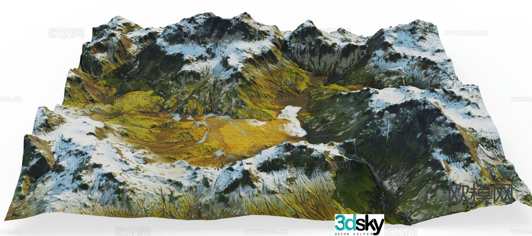 Mountain landscape 3D model