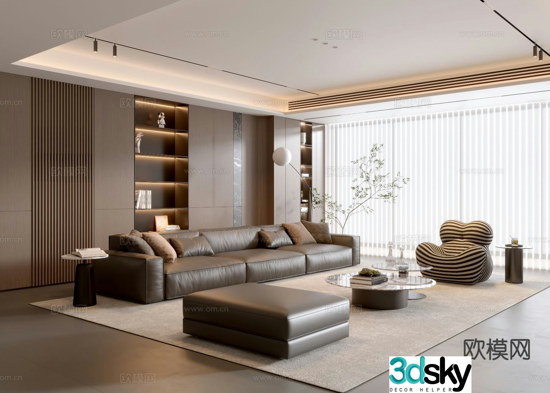 Italian living room 3d model