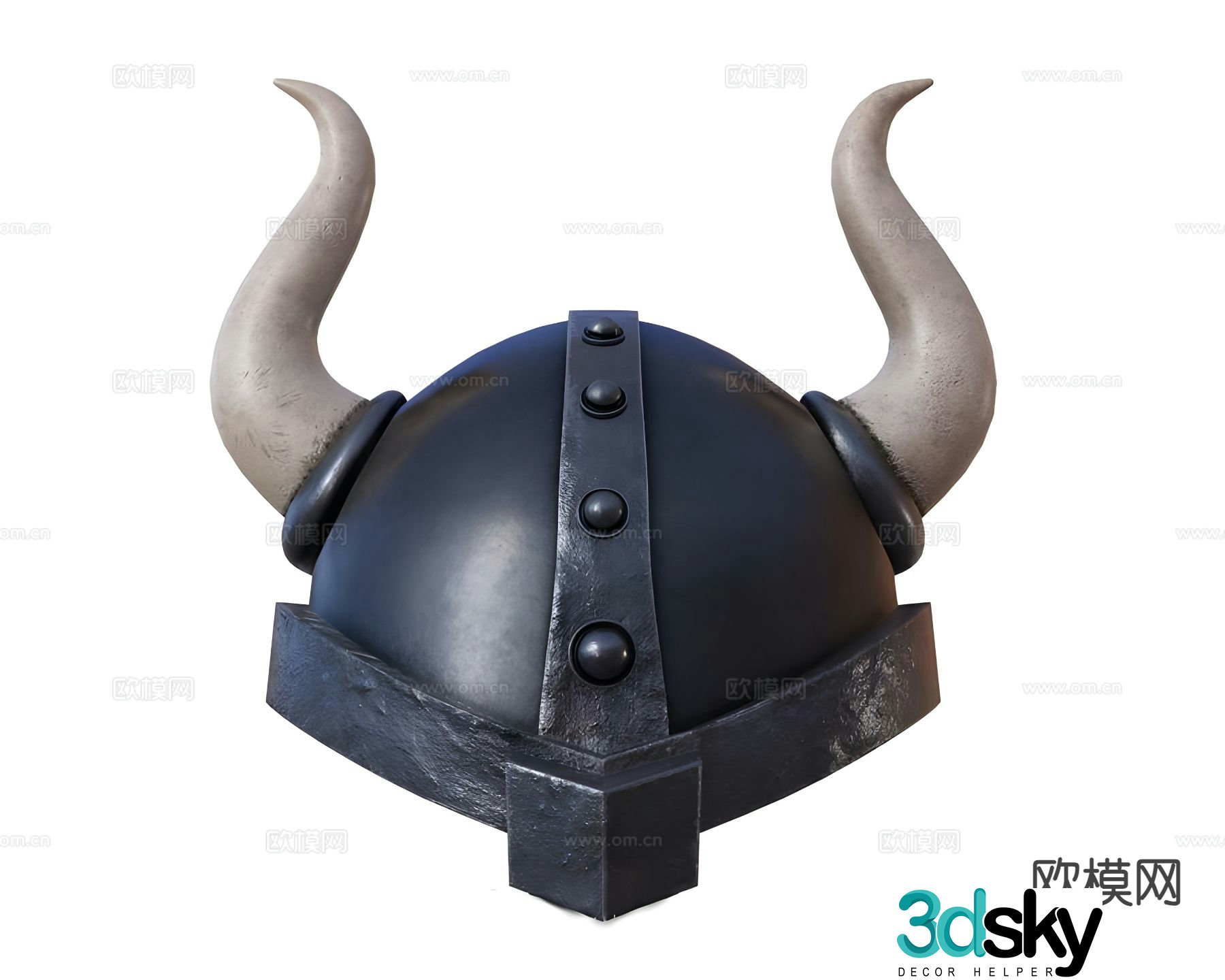Modern viking helmet 3d model