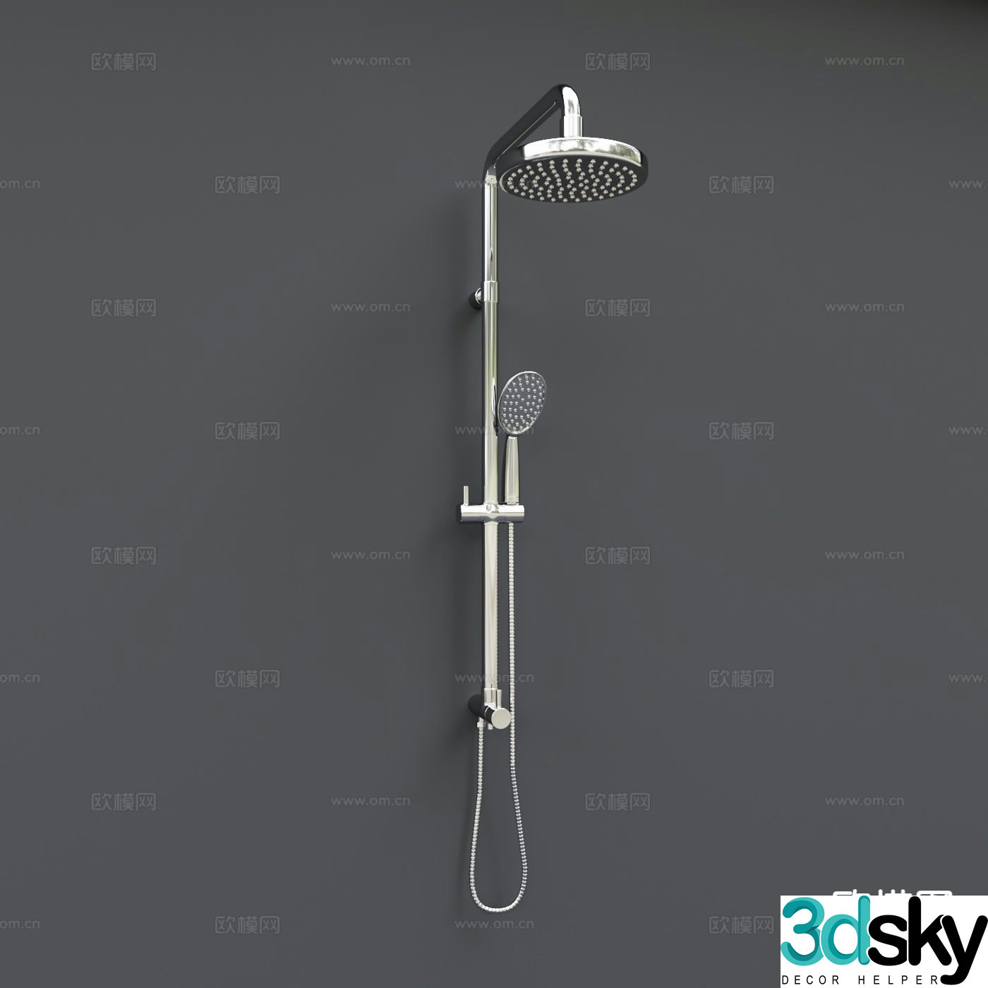 Modern shower shower 3d model