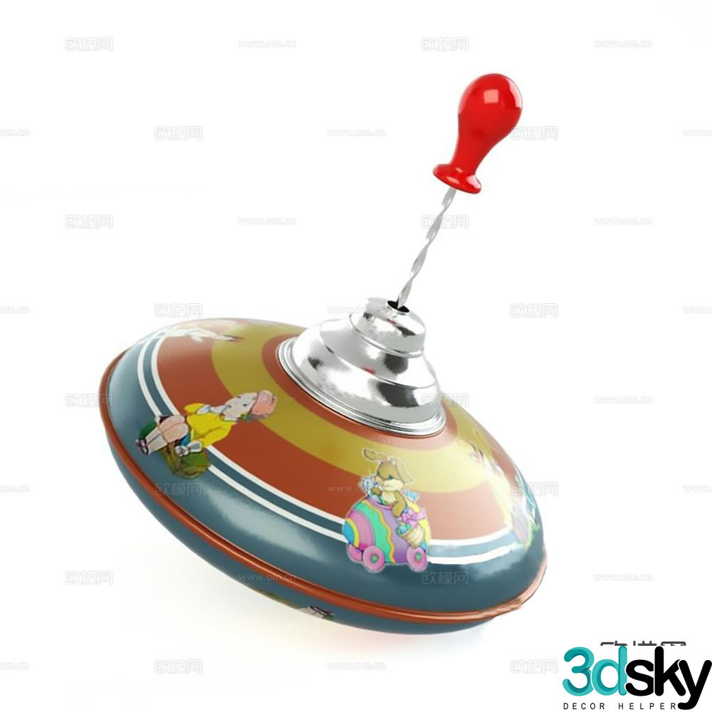 Children’s toys spinning top 3d model