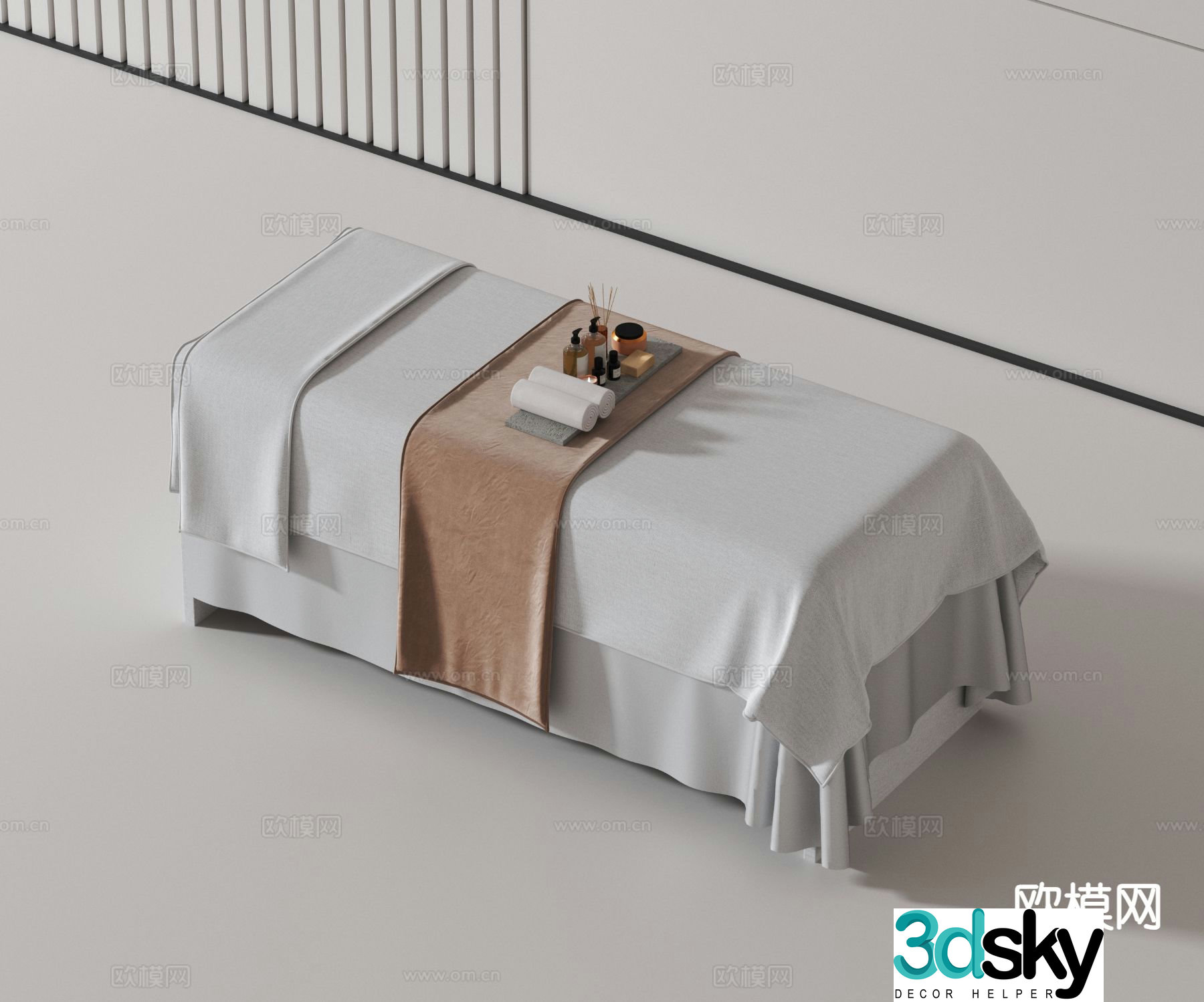 Modern massage table 3d model