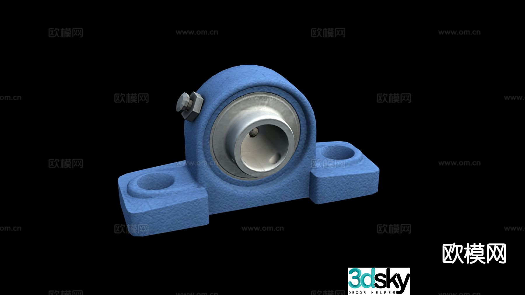 Bearing outer spherical bearing seat industrial parts 3d model
