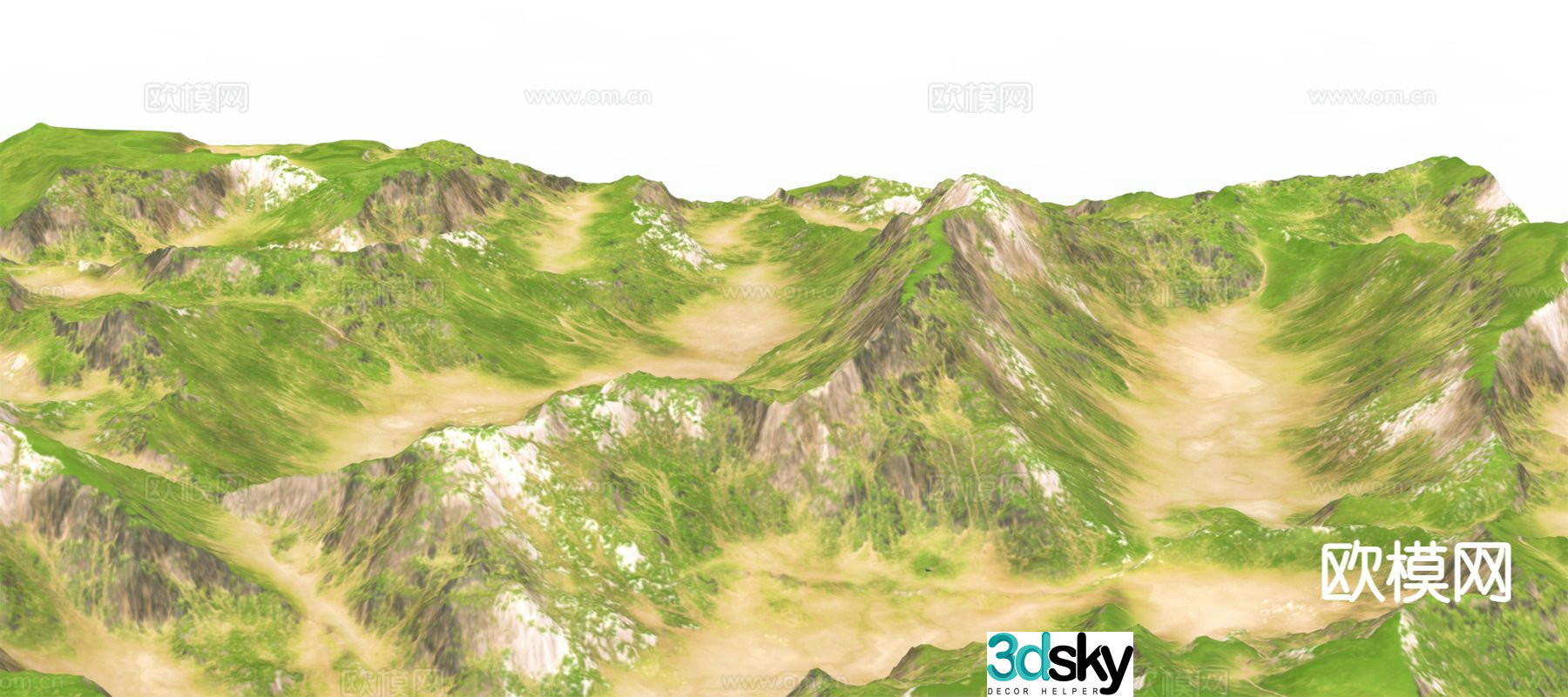 Outdoor landscape rockery landscape 3d model