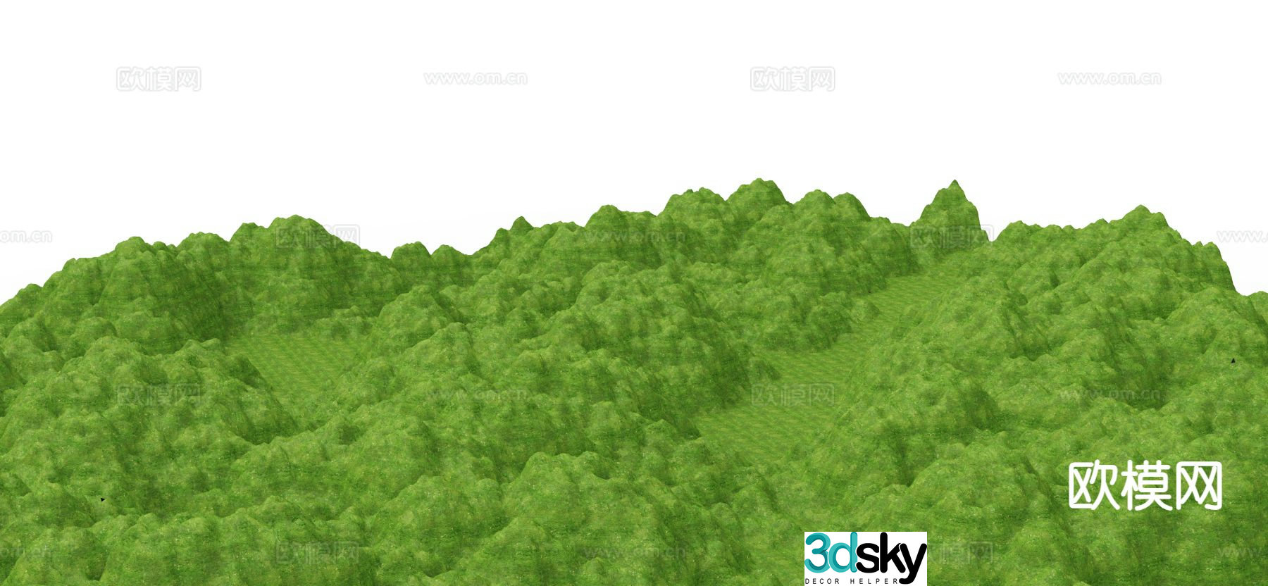 Outdoor landscape mountain 3d model