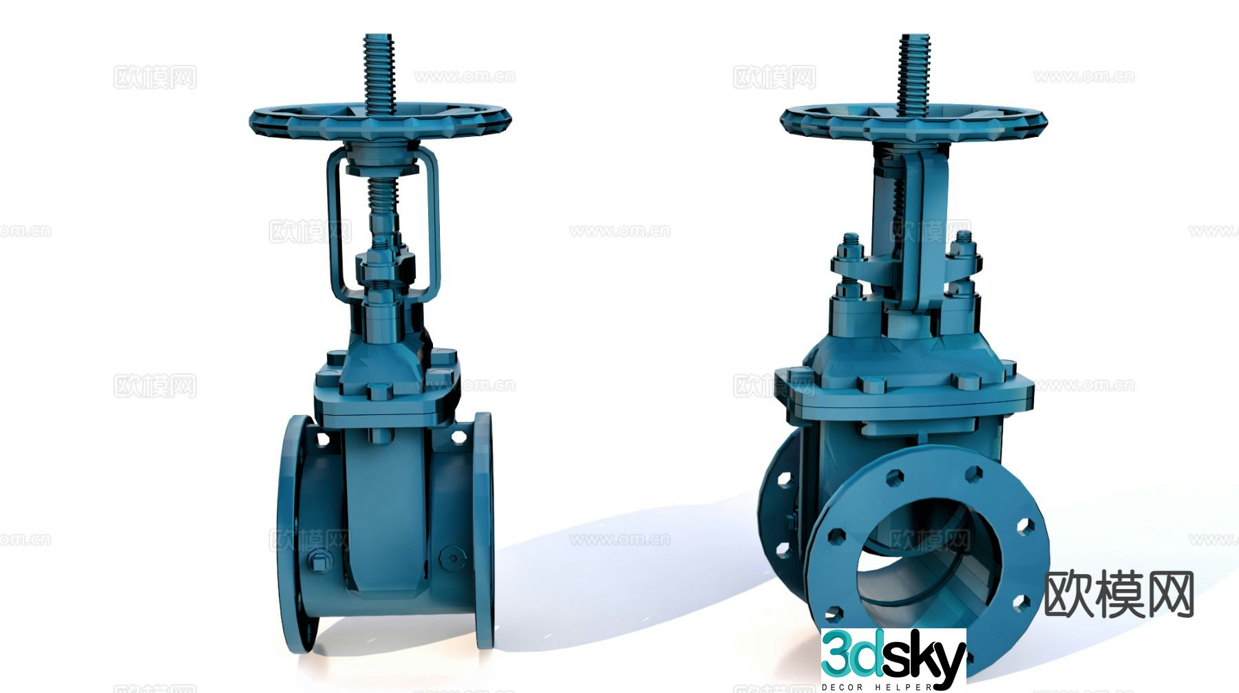 Valve butterfly valve industrial equipment 3d model