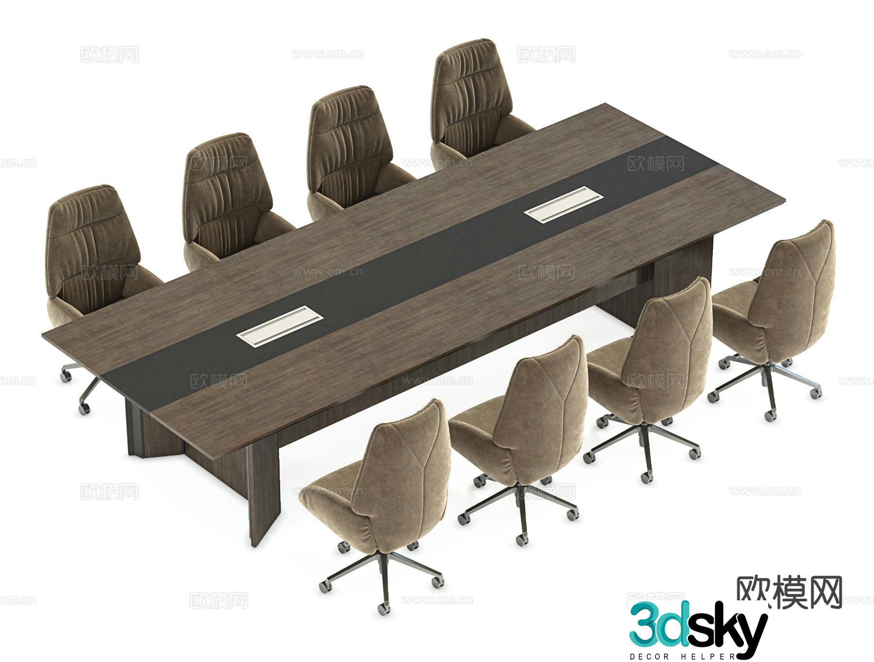 Modern conference table conference table 3d model