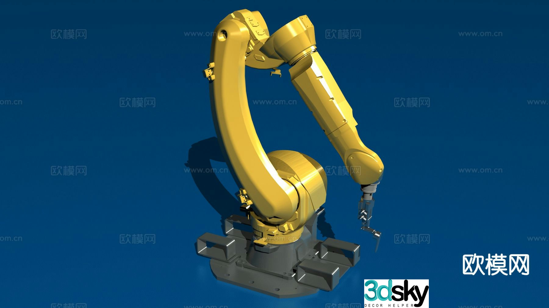 Industrial robot robotic arm 3d model