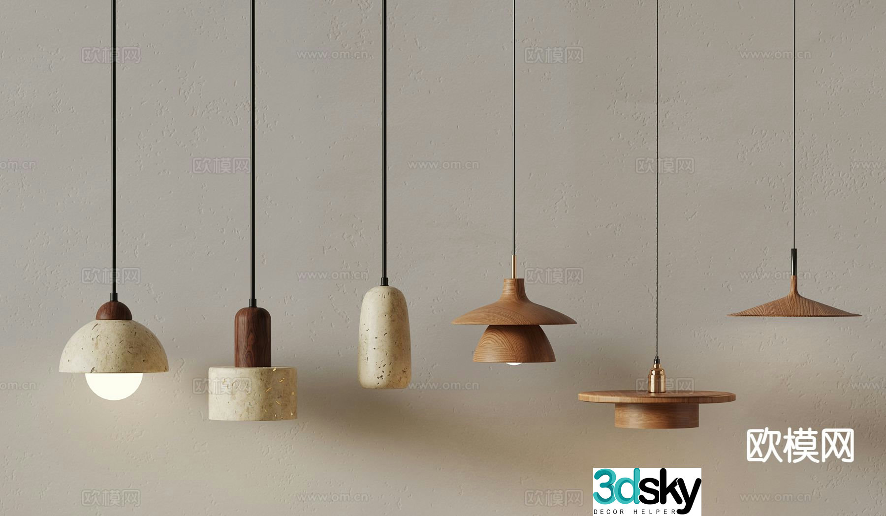 Medieval style small chandelier 3d model