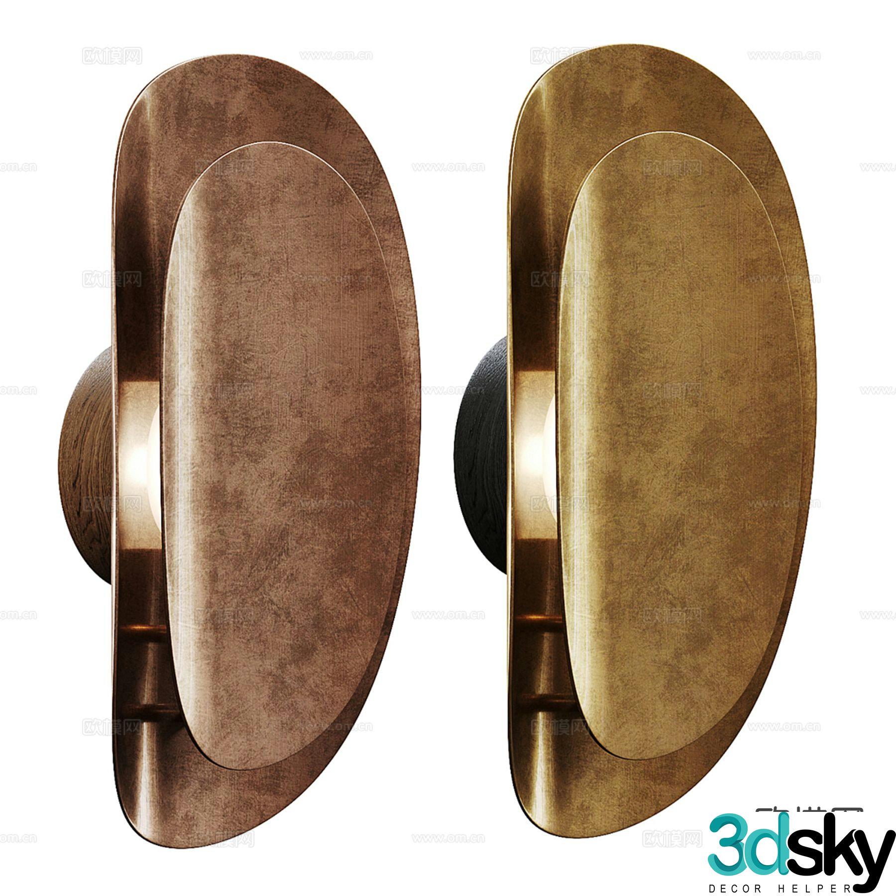 Light luxury wall lamp special-shaped wall lamp 3D model
