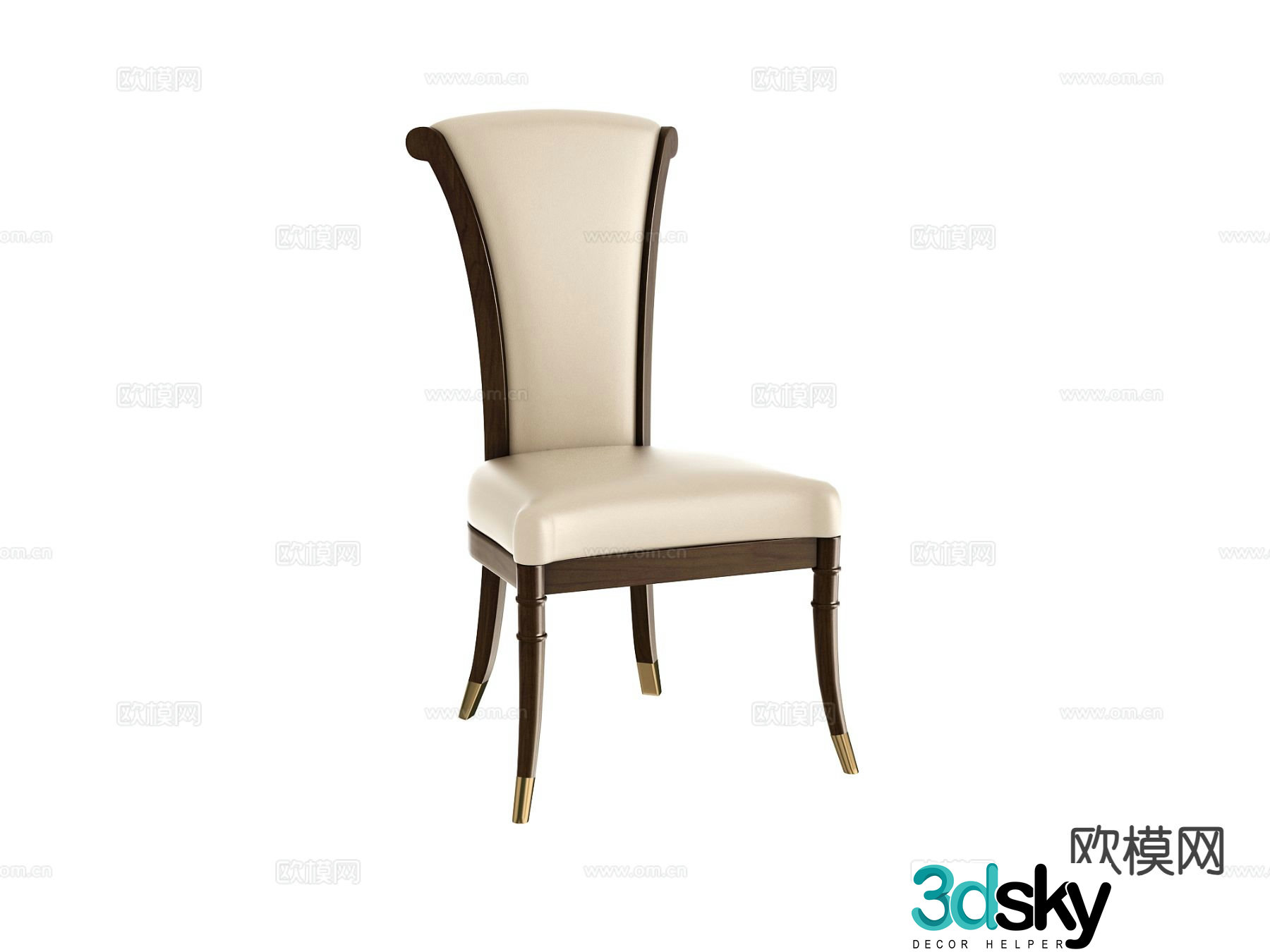 American chair leisure chair 3d model