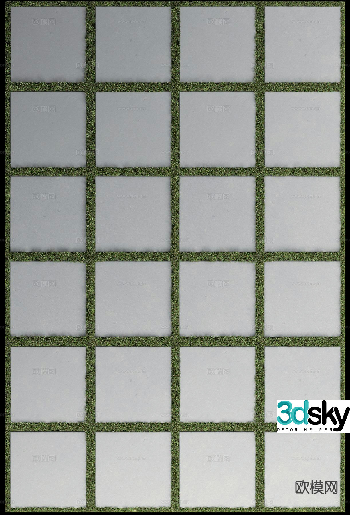 Lawn step 3d model