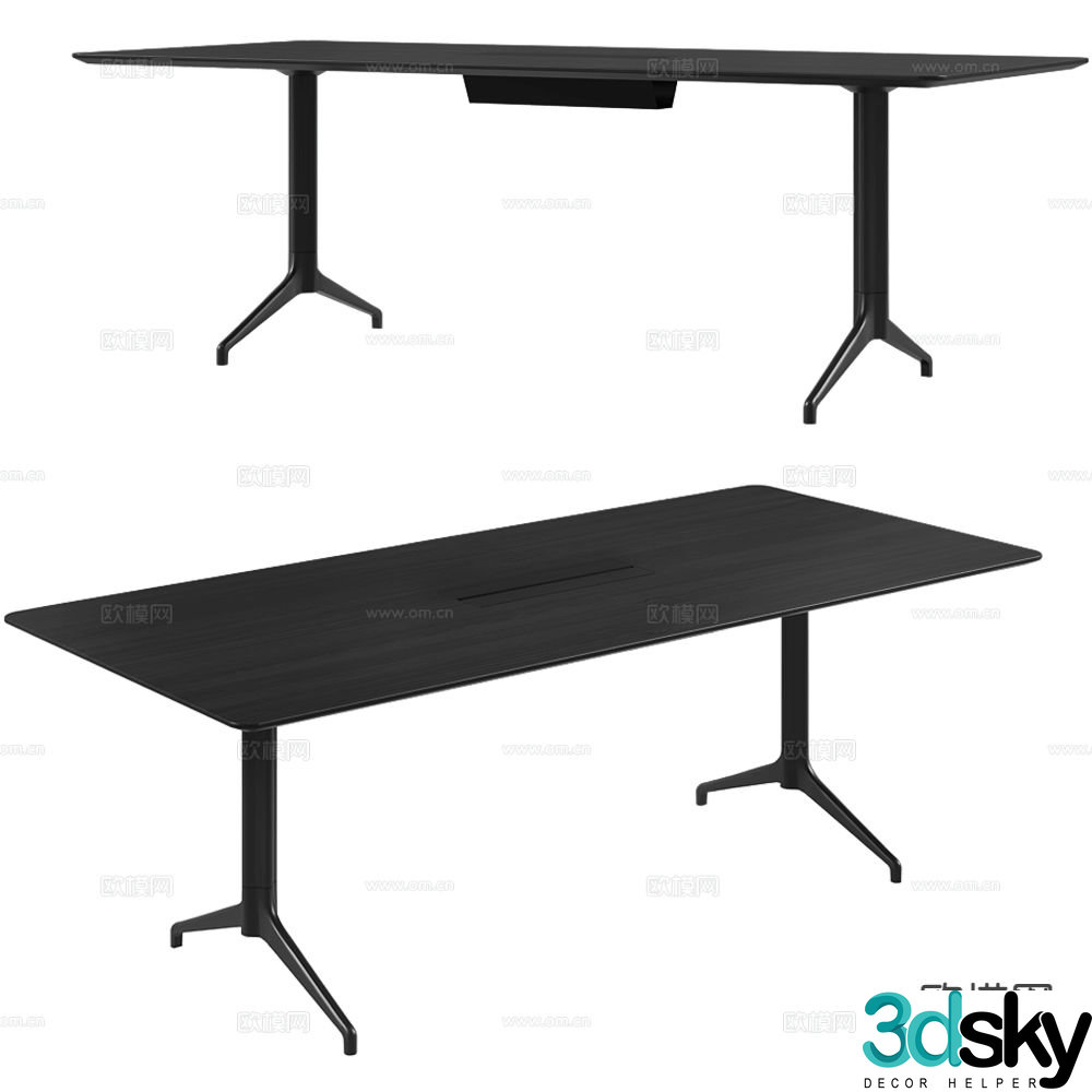 Fora Form modern conference table 3d model