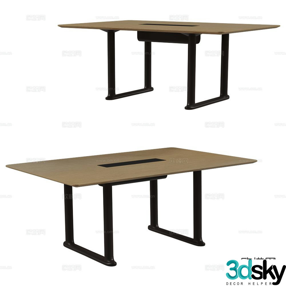 Fora Form modern conference table 3d model
