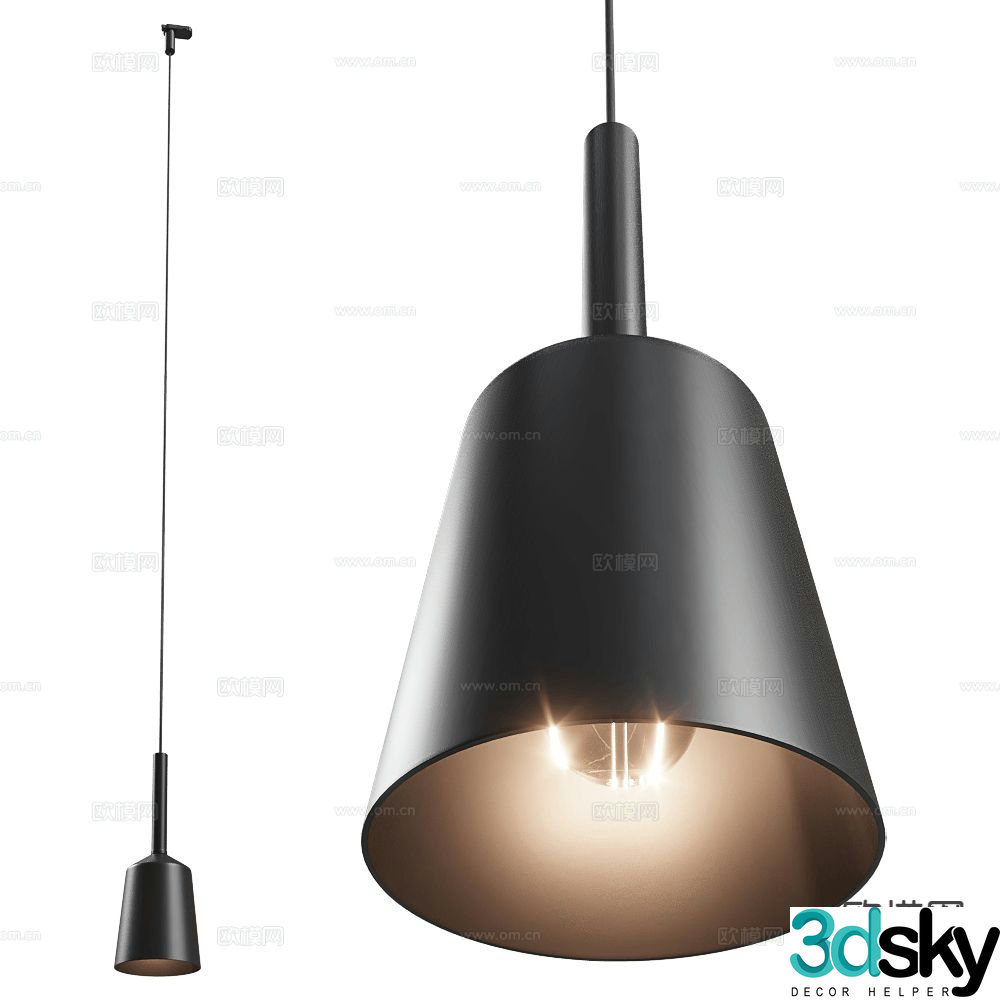 Maxlight modern chandelier 3d model