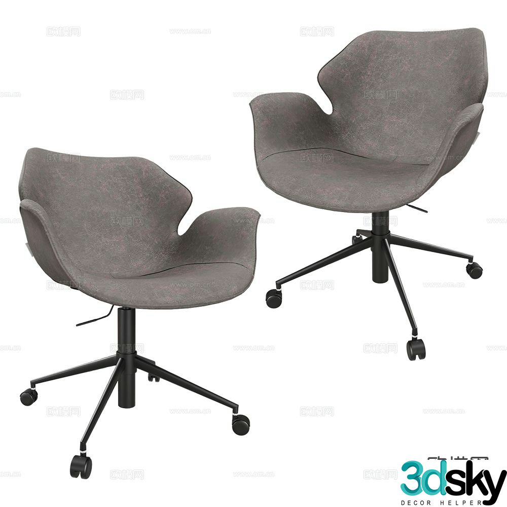 Zuiver Group modern office chair 3d model