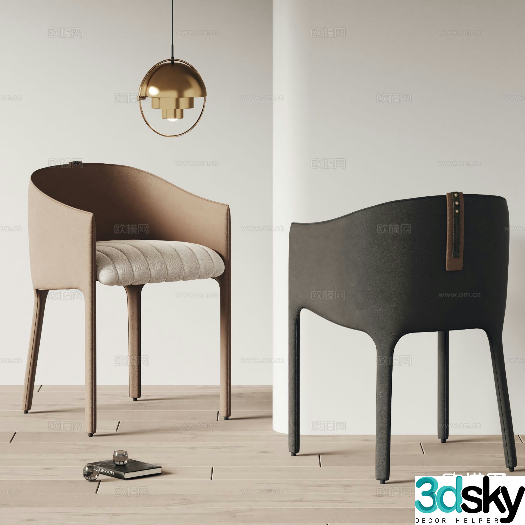 BARRY chair leisure chair 3d model