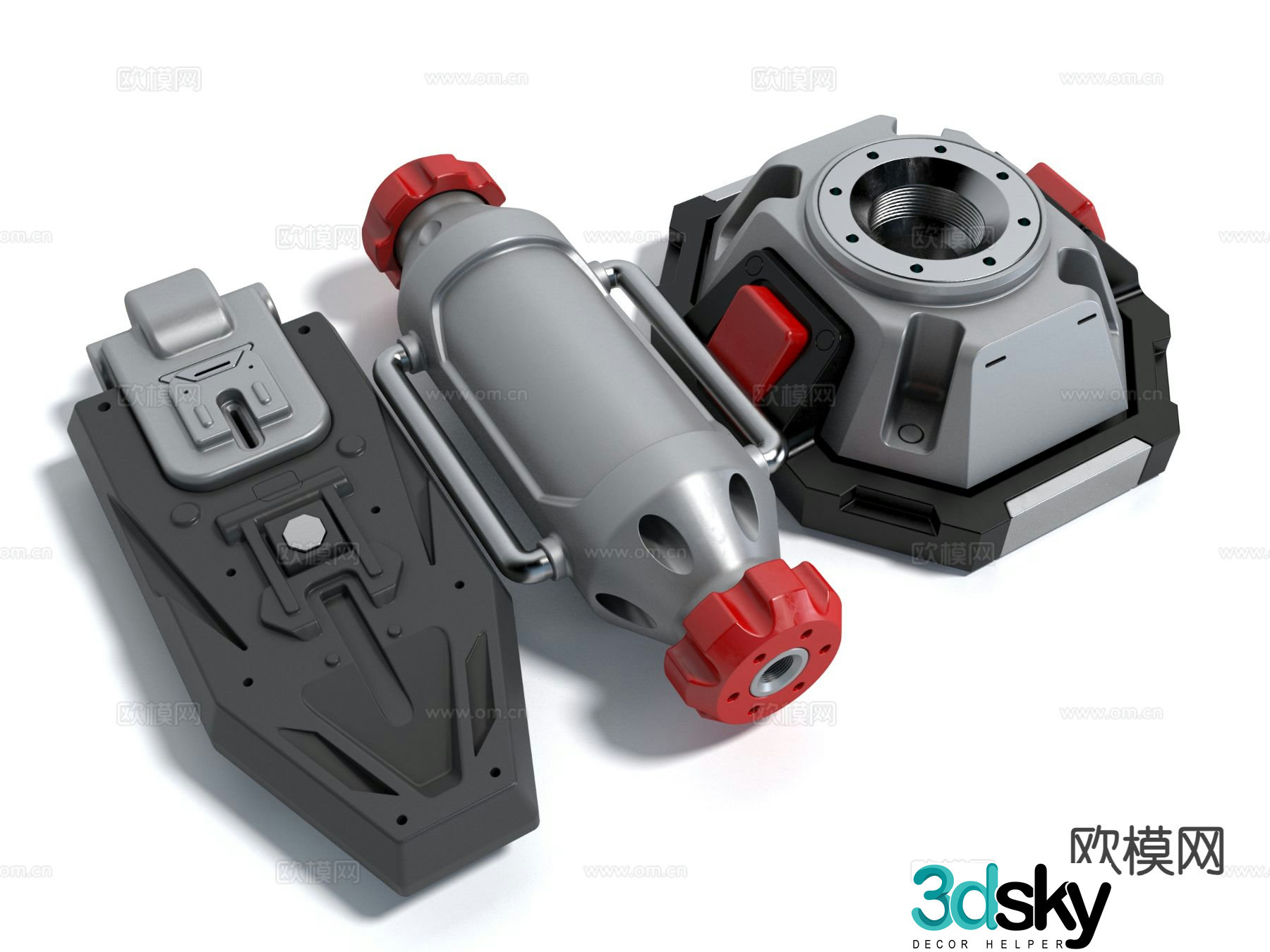 Modern industrial parts hardware parts 3d model