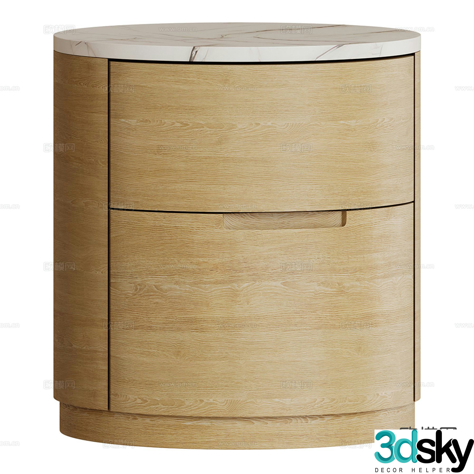 Modern bedside table 3d model