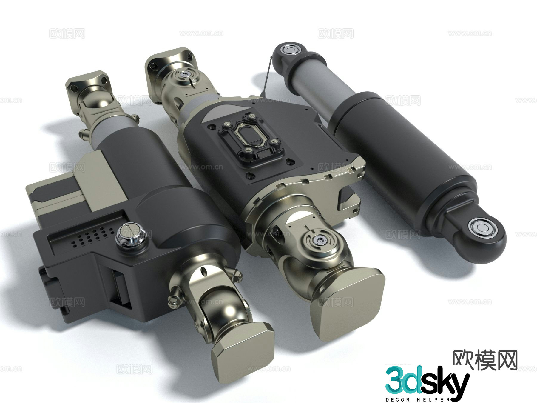Intelligent robot hand parts 3d model