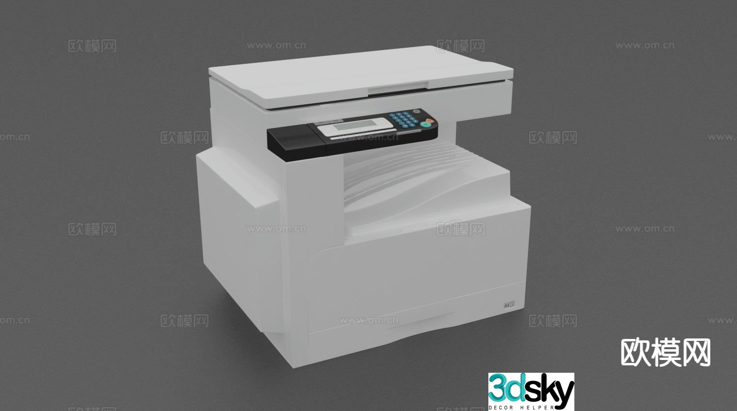 printer copier 3d model