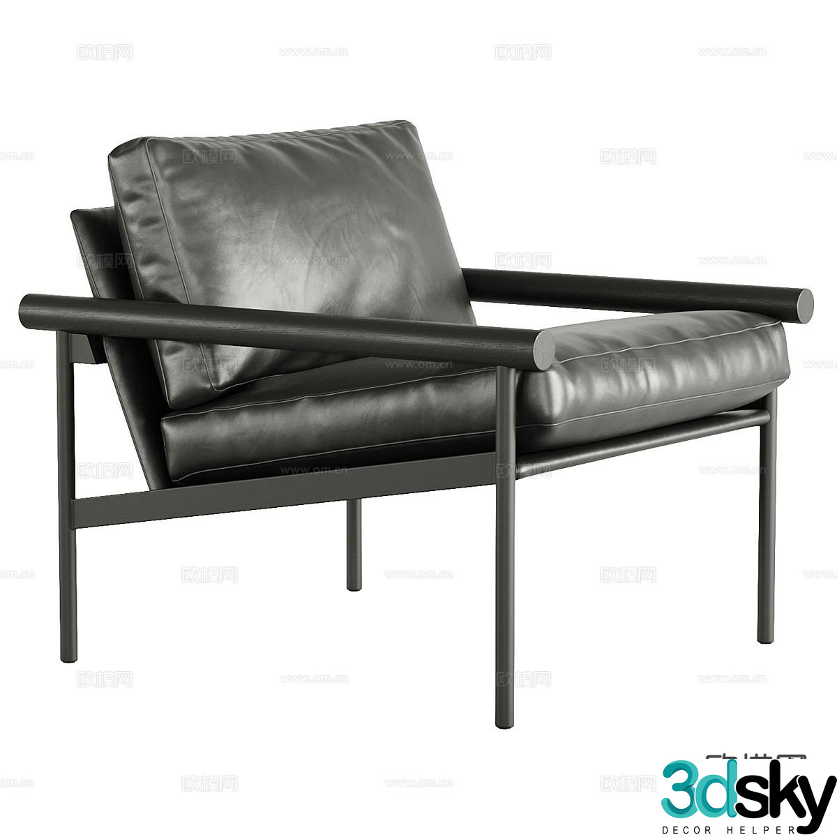 Modern chair leisure chair 3d model